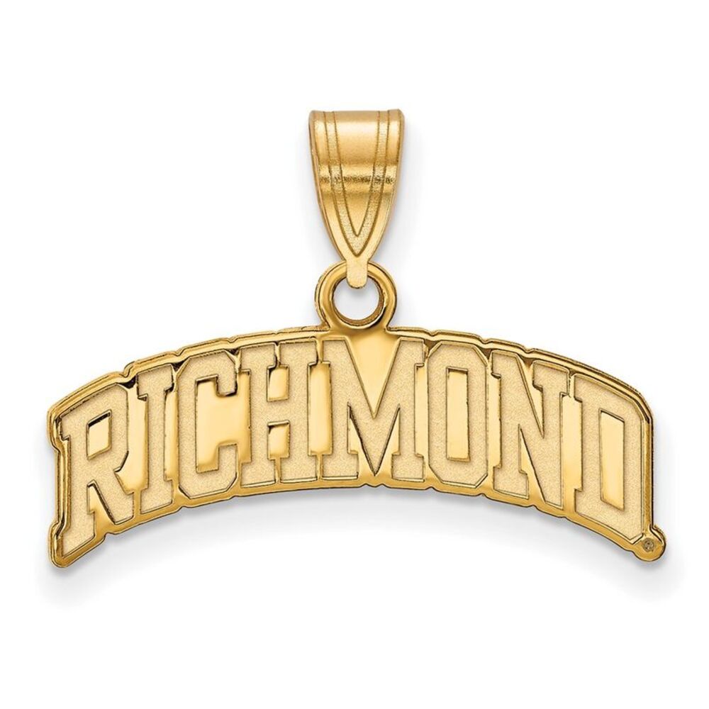 14K Gold Plated Sterling Silver U. of Richmond Large Script Pendant